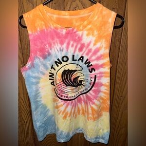 Ain't No Laws Tie-Dye Muscle Tank